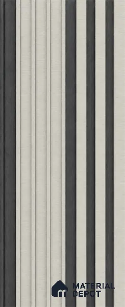 White Mist 10 ft x 0.89 ft (3060x270 mm) Unic Dual Tone Design Interior & Exterior Wall & Ceiling Panel - 15 mm | Suitable for Balcony, Facade & Open Area | Width is Subjected to 5% Variation