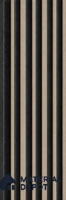 Noce Grande 10 ft x 0.89 ft (3060x270 mm) Stripes Dual Tone Design Interior & Exterior Wall & Ceiling Panel - 20 mm | Suitable for Balcony, Facade & Open Area | Width is Subjected to 5% Variation