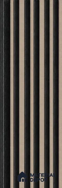 Noce Grande 10 ft x 0.89 ft (3060x270 mm) Stripes Dual Tone Design Interior & Exterior Wall & Ceiling Panel - 20 mm | Suitable for Balcony, Facade & Open Area | Width is Subjected to 5% Variation