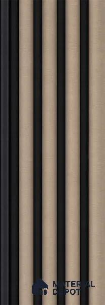 Noce Grande 10 ft x 0.7 ft (3060x215 mm) Dome Dual Black Design Interior & Exterior Wall & Ceiling Panel - 20 mm | Suitable for Balcony, Facade & Open Area | Width is Subjected to 5% Variation