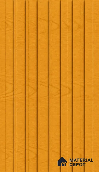 Gold Maple 10 ft x 0.89 ft (3060x270 mm) Unic Design Interior & Exterior Wall & Ceiling Panel - 15 mm | Suitable for Balcony, Facade & Open Area | Width is Subjected to 5% Variation