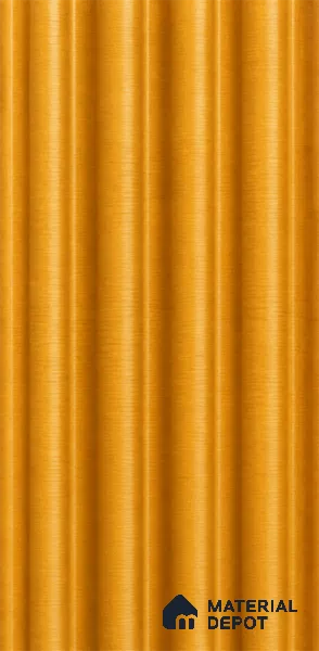 Gold Maple 10 ft x 0.7 ft (3060x215 mm) Dome Design Interior & Exterior Wall & Ceiling Panel - 20 mm | Suitable for Balcony, Facade & Open Area | Width is Subjected to 5% Variation