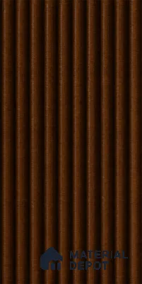English Nut 10 ft x 0.85 ft (3060x260 mm) Prism Design Interior & Exterior Wall & Ceiling Panel - 21 mm | Suitable for Balcony, Facade & Open Area | Width is Subjected to 5% Variation