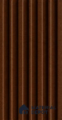 English Nut 10 ft x 0.89 ft (3060x270 mm) Stripes Design Interior & Exterior Wall & Ceiling Panel - 20 mm | Suitable for Balcony, Facade & Open Area | Width is Subjected to 5% Variation
