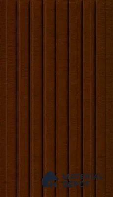 English Nut 10 ft x 0.89 ft (3060x270 mm) Unic Design Interior & Exterior Wall & Ceiling Panel - 15 mm | Suitable for Balcony, Facade & Open Area | Width is Subjected to 5% Variation