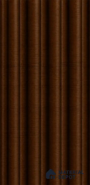English Nut 10 ft x 0.7 ft (3060x215 mm) Dome Design Interior & Exterior Wall & Ceiling Panel - 20 mm | Suitable for Balcony, Facade & Open Area | Width is Subjected to 5% Variation
