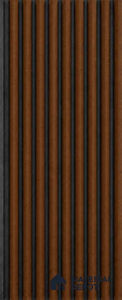 English Nut 10 ft x 0.85 ft (3060x260 mm) Prism Dual Tone Design Interior & Exterior Wall & Ceiling Panel - 21 mm | Suitable for Balcony, Facade & Open Area | Width is Subjected to 5% Variation