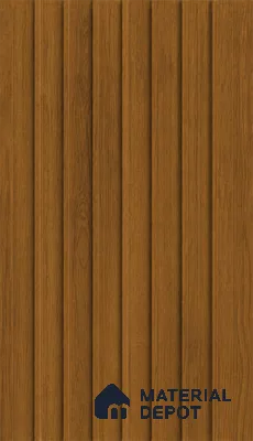 Oak Wood Ocre 10 ft x 0.89 ft (3060x270 mm) Unic Design Interior & Exterior Wall & Ceiling Panel - 15 mm | Suitable for Balcony, Facade & Open Area | Width is Subjected to 5% Variation