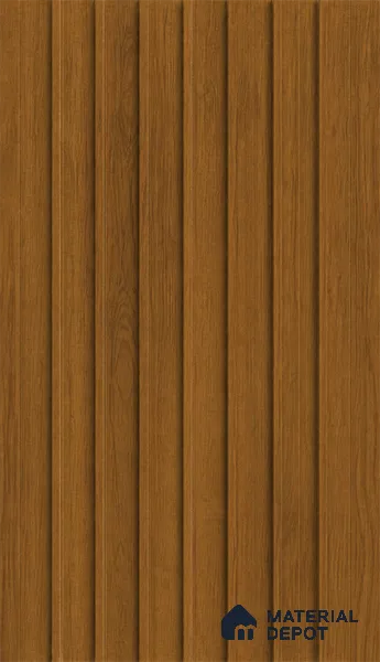 Oak Wood Ocre 10 ft x 0.89 ft (3060x270 mm) Unic Design Interior & Exterior Wall & Ceiling Panel - 15 mm | Suitable for Balcony, Facade & Open Area | Width is Subjected to 5% Variation