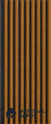 Oak Wood Ocre 10 ft x 0.85 ft (3060x260 mm) Prism Dual Tone Design Interior & Exterior Wall & Ceiling Panel - 21 mm | Suitable for Balcony, Facade & Open Area | Width is Subjected to 5% Variation