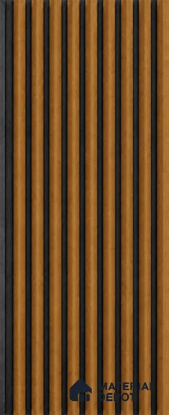 Oak Wood Ocre 10 ft x 0.85 ft (3060x260 mm) Prism Dual Tone Design Interior & Exterior Wall & Ceiling Panel - 21 mm | Suitable for Balcony, Facade & Open Area | Width is Subjected to 5% Variation
