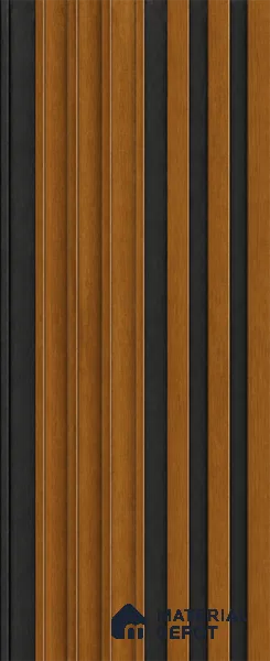 Oak Wood Ocre 10 ft x 0.89 ft (3060x270 mm) Unic Dual Tone Design Interior & Exterior Wall & Ceiling Panel - 15 mm | Suitable for Balcony, Facade & Open Area | Width is Subjected to 5% Variation