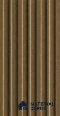 Spiced Walnut 10 ft x 0.89 ft (3060x270 mm) Stripes Design Interior & Exterior Wall & Ceiling Panel - 20 mm | Suitable for Balcony, Facade & Open Area | Width is Subjected to 5% Variation
