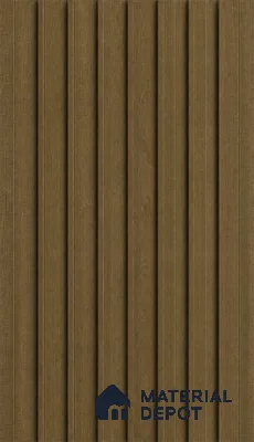 Spiced Walnut 10 ft x 0.89 ft (3060x270 mm) Unic Design Interior & Exterior Wall & Ceiling Panel - 15 mm | Suitable for Balcony, Facade & Open Area | Width is Subjected to 5% Variation