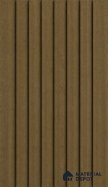 Spiced Walnut 10 ft x 0.89 ft (3060x270 mm) Unic Design Interior & Exterior Wall & Ceiling Panel - 15 mm | Suitable for Balcony, Facade & Open Area | Width is Subjected to 5% Variation