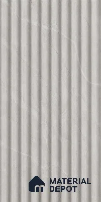 Armani Grey 10 ft x 0.85 ft (3060x260 mm) Prism Design Interior & Exterior Wall & Ceiling Panel - 21 mm | Suitable for Balcony, Facade & Open Area | Width is Subjected to 5% Variation