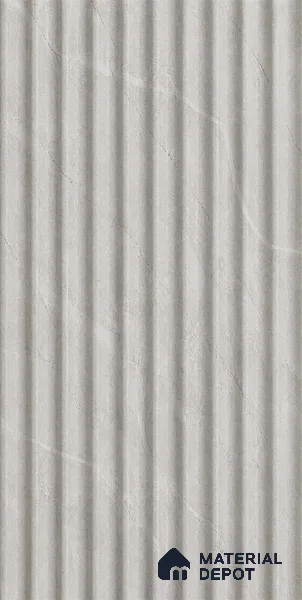 Armani Grey 10 ft x 0.85 ft (3060x260 mm) Prism Design Interior & Exterior Wall & Ceiling Panel - 21 mm | Suitable for Balcony, Facade & Open Area | Width is Subjected to 5% Variation