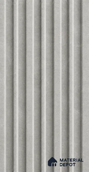 Armani Grey 10 ft x 0.89 ft (3060x270 mm) Stripes Design Interior & Exterior Wall & Ceiling Panel - 20 mm | Suitable for Balcony, Facade & Open Area | Width is Subjected to 5% Variation