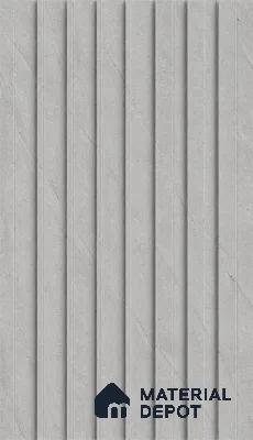 Armani Grey 10 ft x 0.89 ft (3060x270 mm) Unic Design Interior & Exterior Wall & Ceiling Panel - 15 mm | Suitable for Balcony, Facade & Open Area | Width is Subjected to 5% Variation