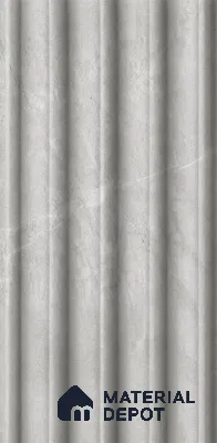 Armani Grey 10 ft x 0.7 ft (3060x215 mm) Dome Design Interior & Exterior Wall & Ceiling Panel - 20 mm | Suitable for Balcony, Facade & Open Area | Width is Subjected to 5% Variation