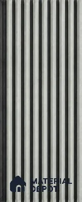 Armani Grey 10 ft x 0.85 ft (3060x260 mm) Prism Dual Tone Design Interior & Exterior Wall & Ceiling Panel - 21 mm | Suitable for Balcony, Facade & Open Area | Width is Subjected to 5% Variation