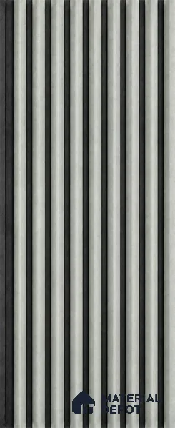 Armani Grey 10 ft x 0.85 ft (3060x260 mm) Prism Dual Tone Design Interior & Exterior Wall & Ceiling Panel - 21 mm | Suitable for Balcony, Facade & Open Area | Width is Subjected to 5% Variation
