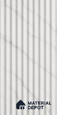 Royal Statuario 10 ft x 0.85 ft (3060x260 mm) Prism Design Interior & Exterior Wall & Ceiling Panel - 21 mm | Suitable for Balcony, Facade & Open Area | Width is Subjected to 5% Variation