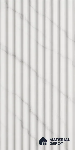 Royal Statuario 10 ft x 0.85 ft (3060x260 mm) Prism Design Interior & Exterior Wall & Ceiling Panel - 21 mm | Suitable for Balcony, Facade & Open Area | Width is Subjected to 5% Variation