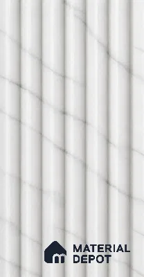 Royal Statuario 10 ft x 0.89 ft (3060x270 mm) Stripes Design Interior & Exterior Wall & Ceiling Panel - 20 mm | Suitable for Balcony, Facade & Open Area | Width is Subjected to 5% Variation