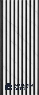 Royal Statuario 10 ft x 0.85 ft (3060x260 mm) Prism Dual Tone Design Interior & Exterior Wall & Ceiling Panel - 21 mm | Suitable for Balcony, Facade & Open Area | Width is Subjected to 5% Variation