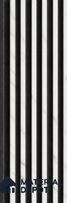 Royal Statuario 10 ft x 0.89 ft (3060x270 mm) Stripes Dual Tone Design Interior & Exterior Wall & Ceiling Panel - 20 mm | Suitable for Balcony, Facade & Open Area | Width is Subjected to 5% Variation