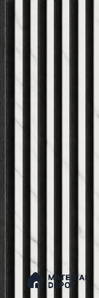Royal Statuario 10 ft x 0.89 ft (3060x270 mm) Stripes Dual Tone Design Interior & Exterior Wall & Ceiling Panel - 20 mm | Suitable for Balcony, Facade & Open Area | Width is Subjected to 5% Variation