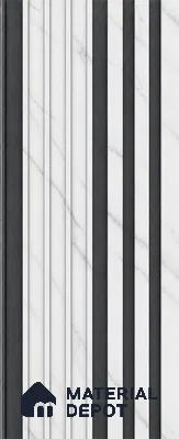 Royal Statuario 10 ft x 0.89 ft (3060x270 mm) Unic Dual Tone Design Interior & Exterior Wall & Ceiling Panel - 15 mm | Suitable for Balcony, Facade & Open Area | Width is Subjected to 5% Variation