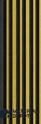 Oro 10 ft x 0.89 ft (3060x270 mm) Stripes Dual Tone Design Interior & Exterior Wall & Ceiling Panel - 20 mm | Suitable for Balcony, Facade & Open Area | Width is Subjected to 5% Variation