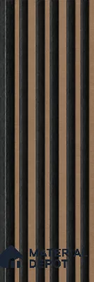 Rame 10 ft x 0.89 ft (3060x270 mm) Stripes Dual Tone Design Interior & Exterior Wall & Ceiling Panel - 20 mm | Suitable for Balcony, Facade & Open Area | Width is Subjected to 5% Variation