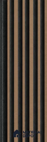 Rame 10 ft x 0.89 ft (3060x270 mm) Stripes Dual Tone Design Interior & Exterior Wall & Ceiling Panel - 20 mm | Suitable for Balcony, Facade & Open Area | Width is Subjected to 5% Variation