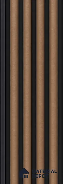 Rame 10 ft x 0.7 ft (3060x215 mm) Dome Dual Black Design Interior & Exterior Wall & Ceiling Panel - 20 mm | Suitable for Balcony, Facade & Open Area | Width is Subjected to 5% Variation