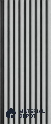 Argento 10 ft x 0.85 ft (3060x260 mm) Prism Dual Tone Design Interior & Exterior Wall & Ceiling Panel - 21 mm | Suitable for Balcony, Facade & Open Area | Width is Subjected to 5% Variation