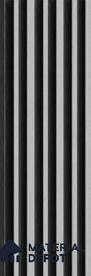 Argento 10 ft x 0.89 ft (3060x270 mm) Stripes Dual Tone Design Interior & Exterior Wall & Ceiling Panel - 20 mm | Suitable for Balcony, Facade & Open Area | Width is Subjected to 5% Variation