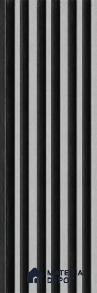Argento 10 ft x 0.89 ft (3060x270 mm) Stripes Dual Tone Design Interior & Exterior Wall & Ceiling Panel - 20 mm | Suitable for Balcony, Facade & Open Area | Width is Subjected to 5% Variation