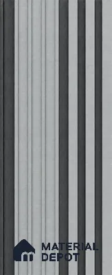 Argento 10 ft x 0.89 ft (3060x270 mm) Unic Dual Tone Design Interior & Exterior Wall & Ceiling Panel - 15 mm | Suitable for Balcony, Facade & Open Area | Width is Subjected to 5% Variation