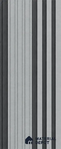 Argento 10 ft x 0.89 ft (3060x270 mm) Unic Dual Tone Design Interior & Exterior Wall & Ceiling Panel - 15 mm | Suitable for Balcony, Facade & Open Area | Width is Subjected to 5% Variation