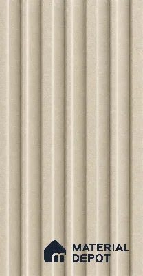 Linen Ivory 10 ft x 0.89 ft (3060x270 mm) Stripes Design Interior & Exterior Wall & Ceiling Panel - 20 mm | Suitable for Balcony, Facade & Open Area | Width is Subjected to 5% Variation