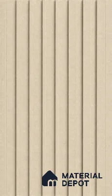Linen Ivory 10 ft x 0.89 ft (3060x270 mm) Unic Design Interior & Exterior Wall & Ceiling Panel - 15 mm | Suitable for Balcony, Facade & Open Area | Width is Subjected to 5% Variation