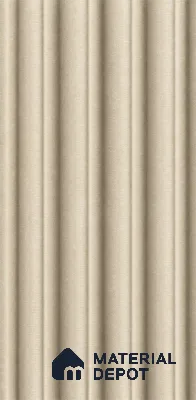 Linen Ivory 10 ft x 0.7 ft (3060x215 mm) Dome Design Interior & Exterior Wall & Ceiling Panel - 20 mm | Suitable for Balcony, Facade & Open Area | Width is Subjected to 5% Variation