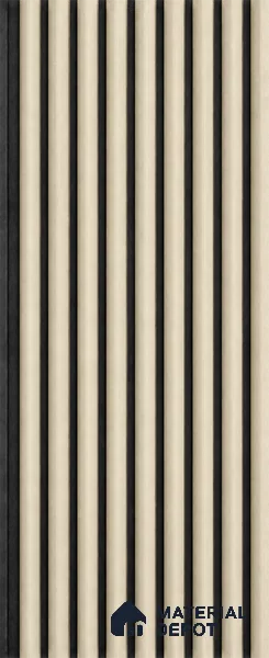 Linen Ivory 10 ft x 0.85 ft (3060x260 mm) Prism Dual Tone Design Interior & Exterior Wall & Ceiling Panel - 21 mm | Suitable for Balcony, Facade & Open Area | Width is Subjected to 5% Variation
