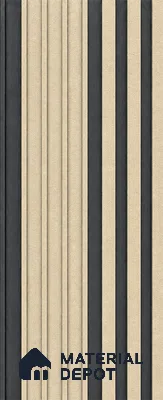Linen Ivory 10 ft x 0.89 ft (3060x270 mm) Unic Dual Tone Design Interior & Exterior Wall & Ceiling Panel - 15 mm | Suitable for Balcony, Facade & Open Area | Width is Subjected to 5% Variation