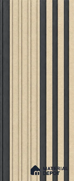 Linen Ivory 10 ft x 0.89 ft (3060x270 mm) Unic Dual Tone Design Interior & Exterior Wall & Ceiling Panel - 15 mm | Suitable for Balcony, Facade & Open Area | Width is Subjected to 5% Variation