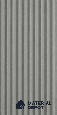 Linen Grey 10 ft x 0.85 ft (3060x260 mm) Prism Design Interior & Exterior Wall & Ceiling Panel - 21 mm | Suitable for Balcony, Facade & Open Area | Width is Subjected to 5% Variation