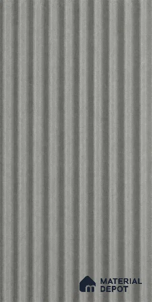Linen Grey 10 ft x 0.85 ft (3060x260 mm) Prism Design Interior & Exterior Wall & Ceiling Panel - 21 mm | Suitable for Balcony, Facade & Open Area | Width is Subjected to 5% Variation